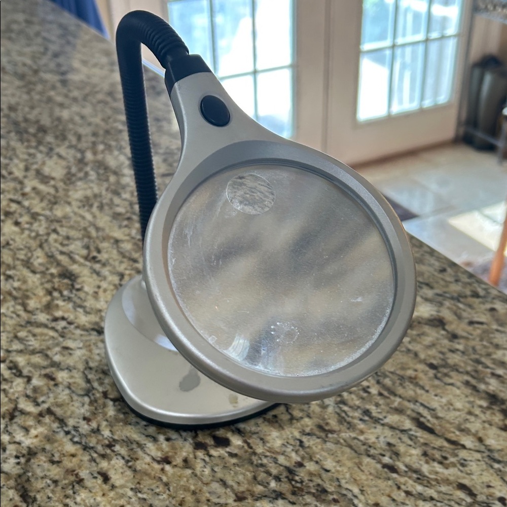Silver Lighted Magnifying Glass